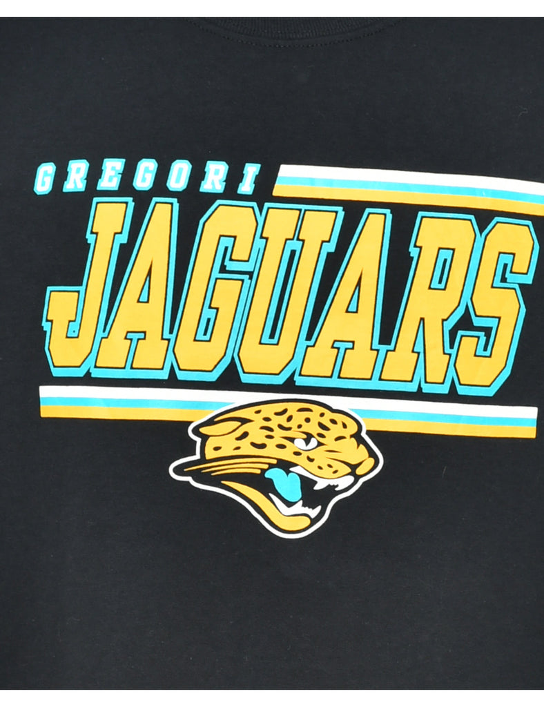 Jaguars Black Printed T-shirt - M