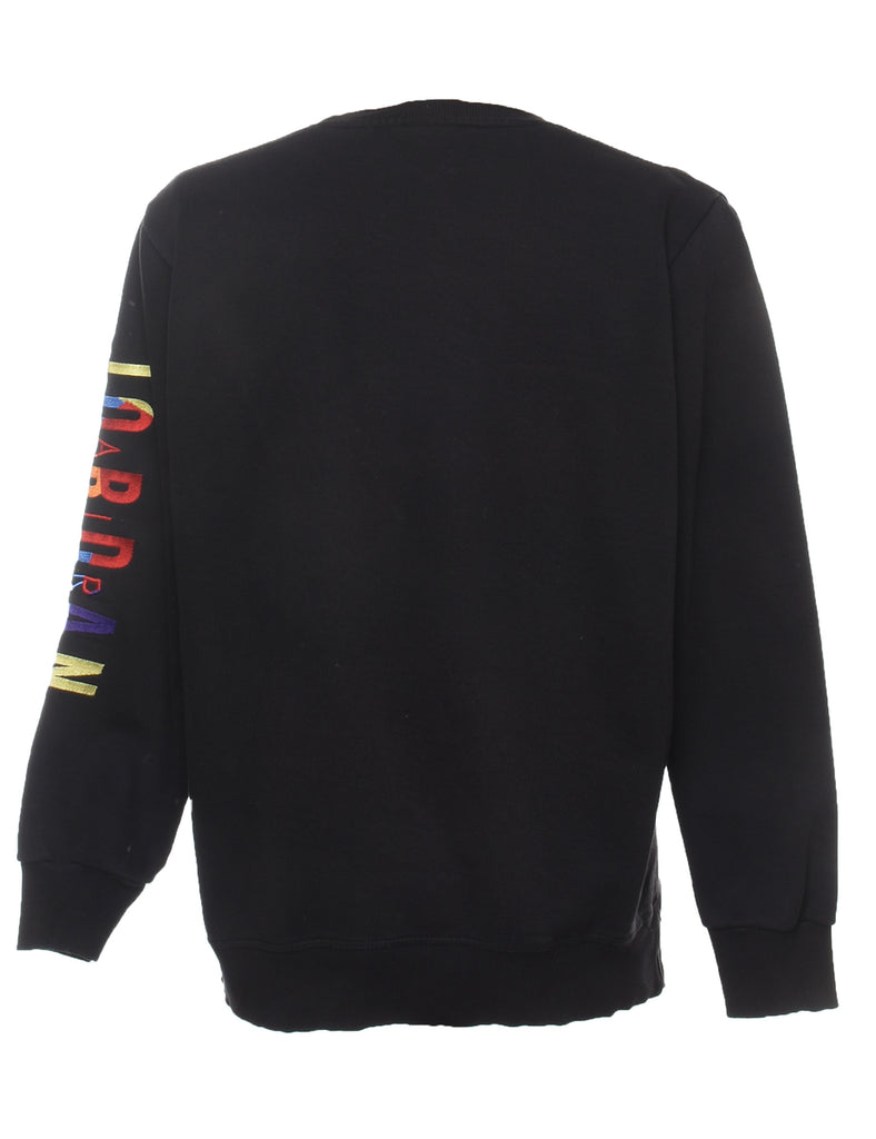 Jordan Embroidered Black Sweatshirt - L