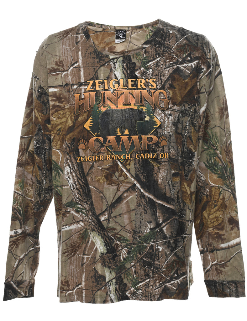 Jungle Camouflage Design T-shirt - XL