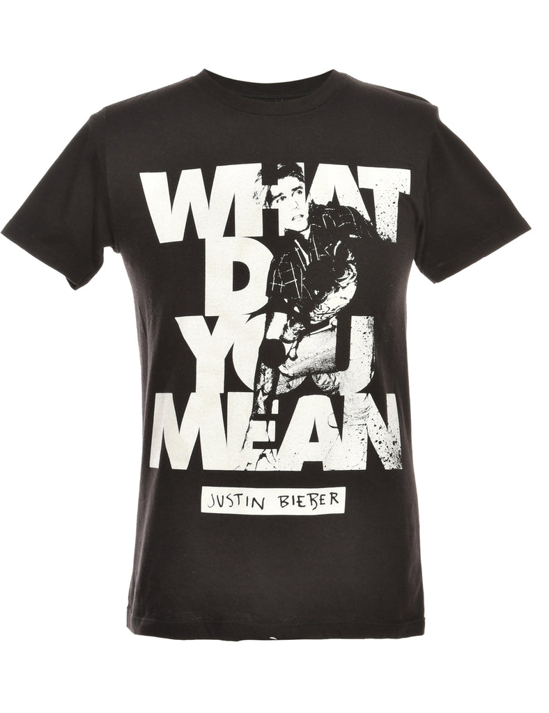 Justin Bieber Printed T-shirt - S