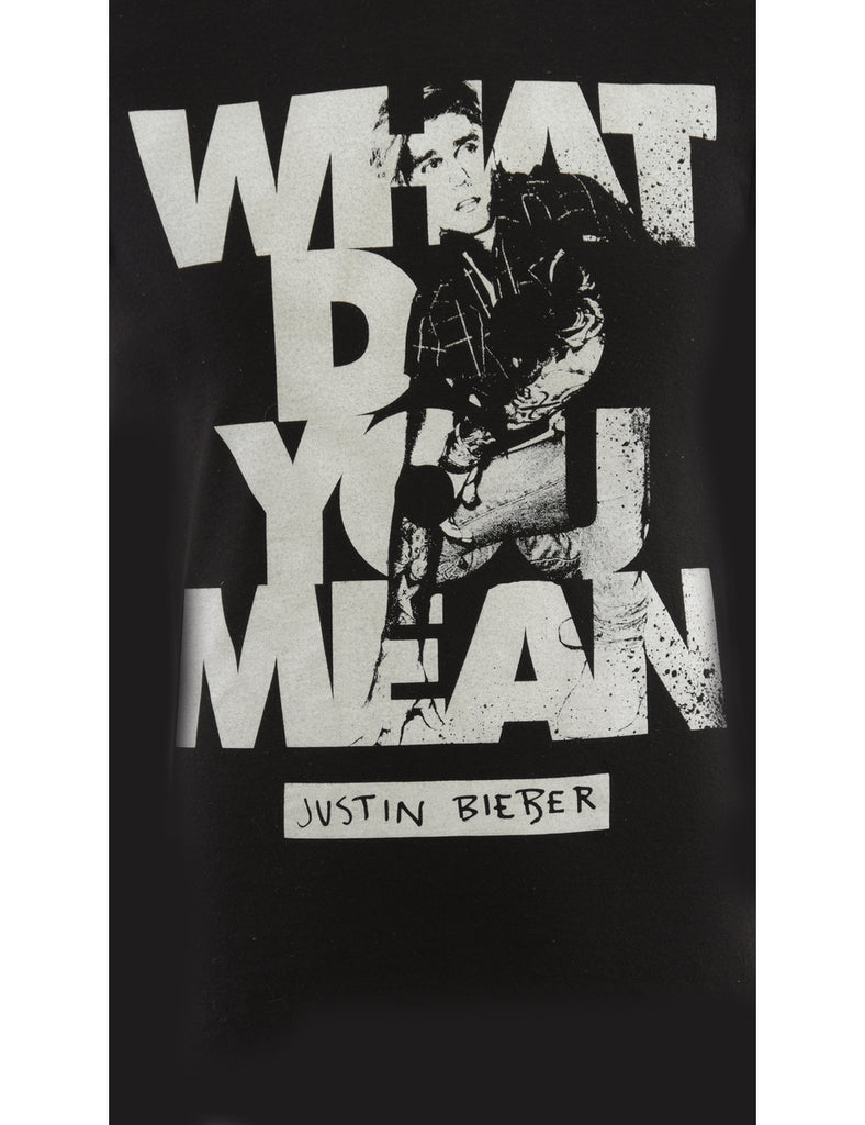 Justin Bieber Printed T-shirt - S