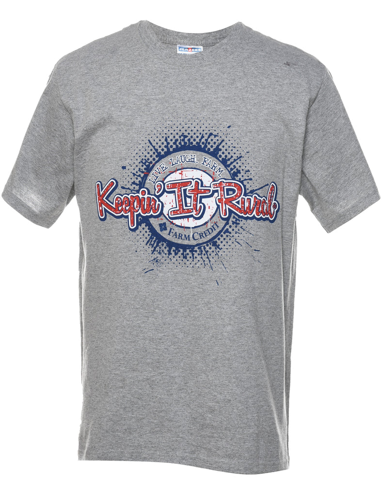 Keepin It Rural Printed T-shirt - M