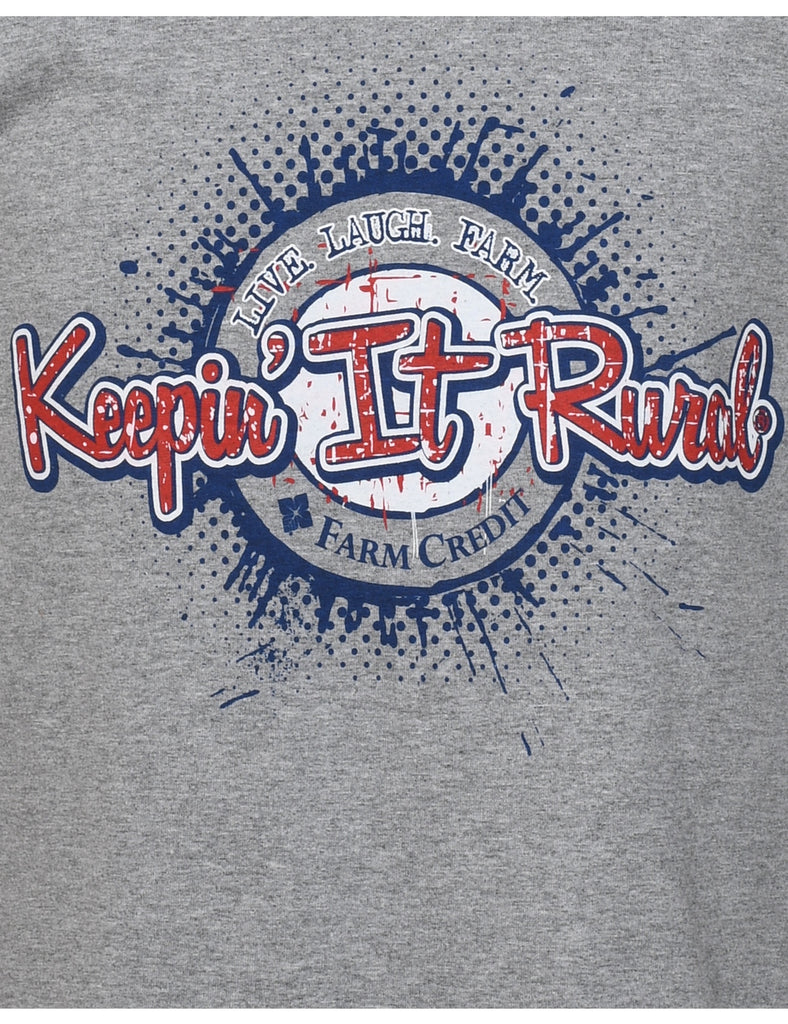 Keepin It Rural Printed T-shirt - M