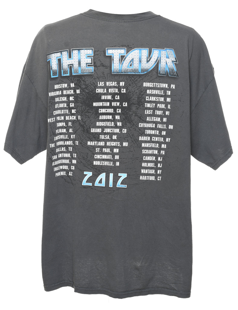 Kiss Grey & Light Blue Classic Band T-shirt - XL
