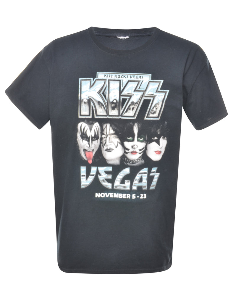 Kiss Rocks Vegas Band T-shirt - XL