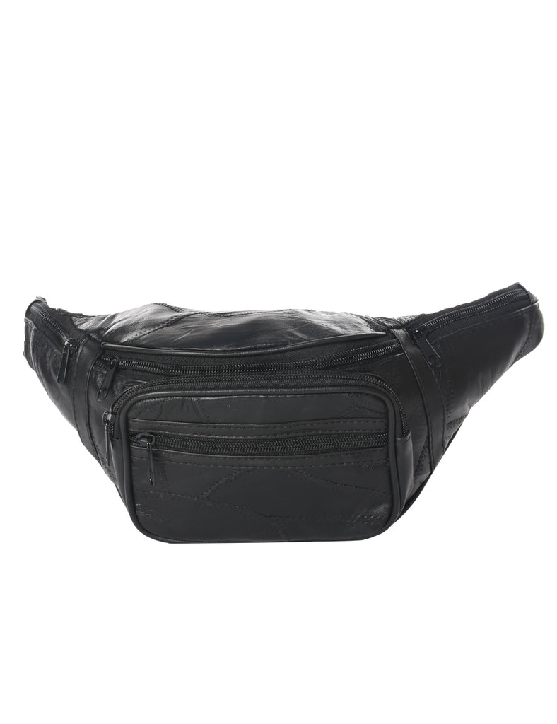 Leather Black Bumbag - S