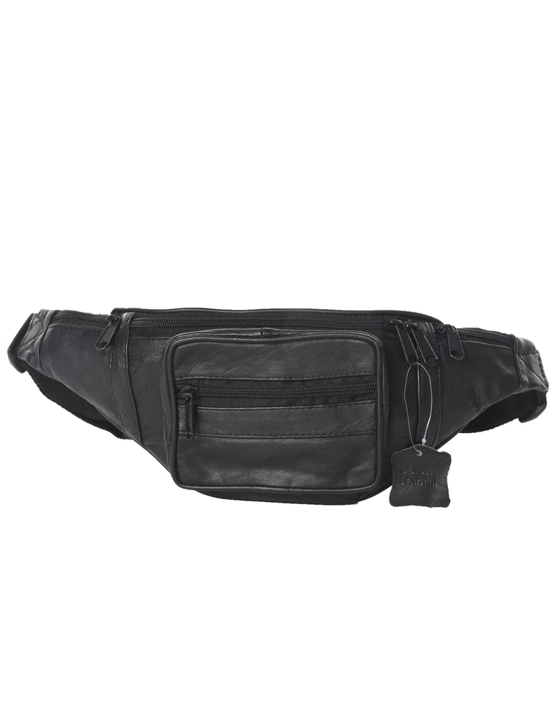 Leather Black Bumbag - S