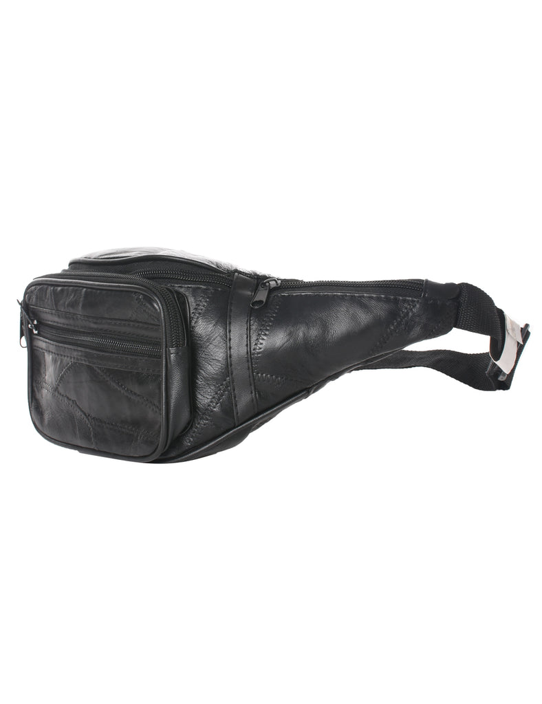 Leather Black Bumbag - S