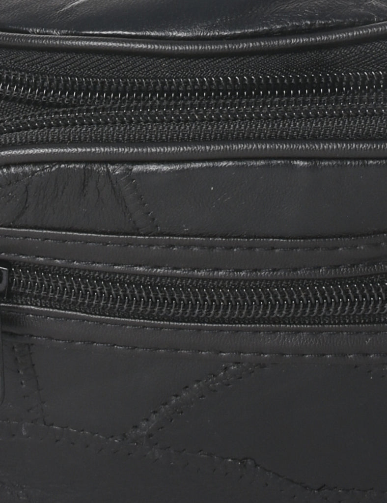 Leather Black Bumbag - S