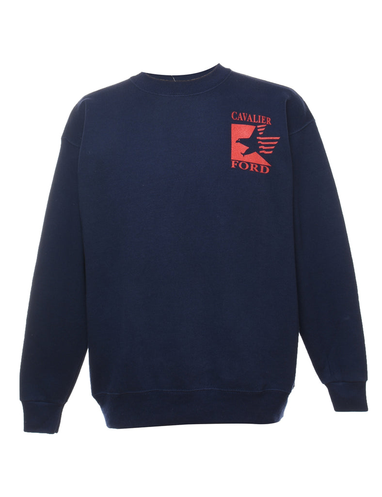 Lee Cavalier Ford Navy Embroidered Sweatshirt - M