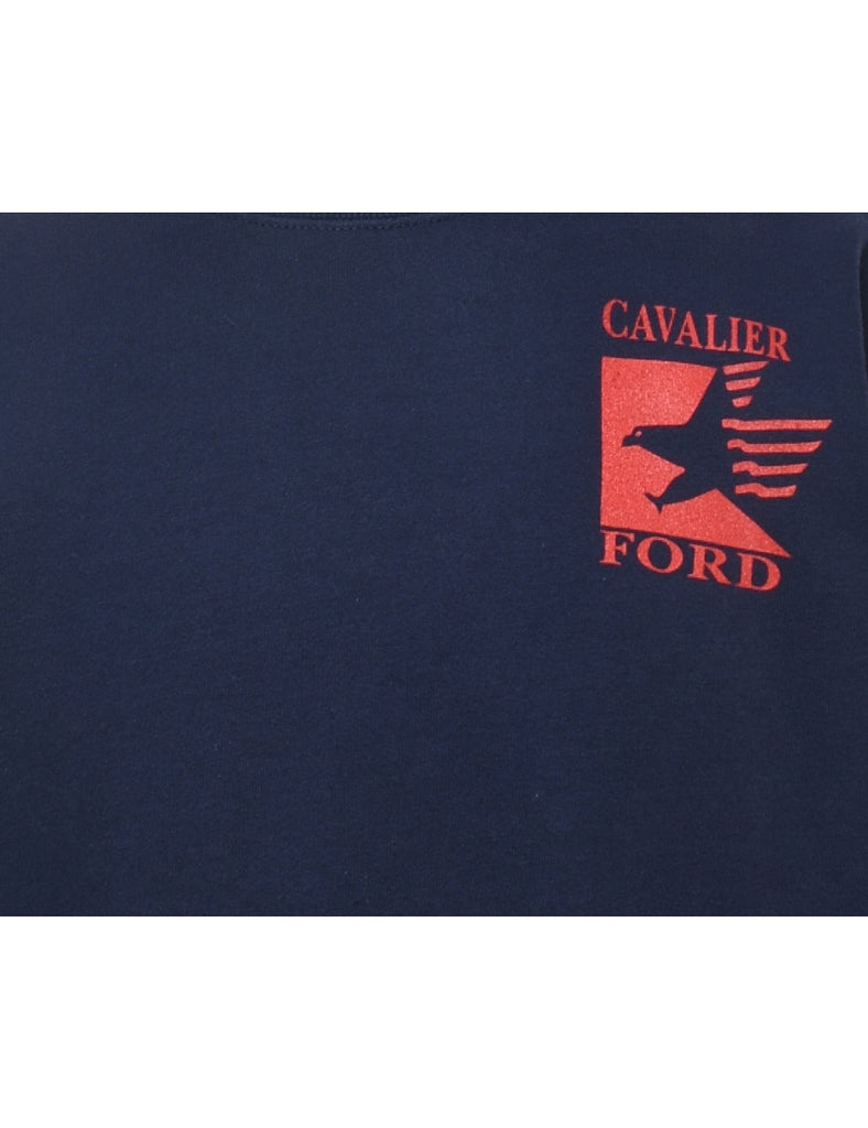 Lee Cavalier Ford Navy Embroidered Sweatshirt - M