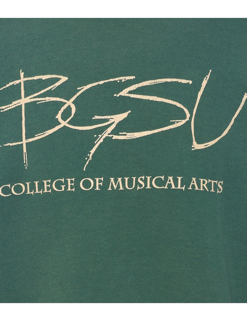Lee College Of Of Musical Arts Printed Green Sweatshirt - XL