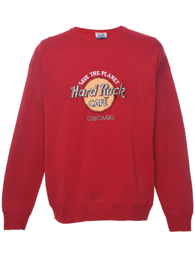 Lee Hard Rock Embroidered Sweatshirt - L