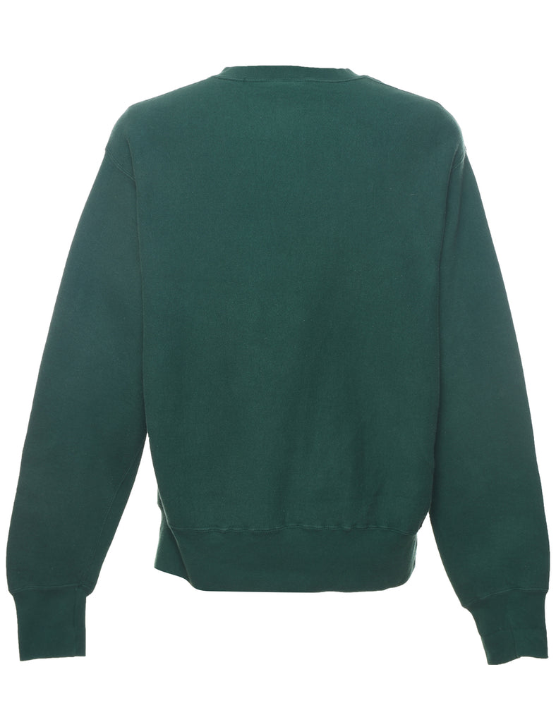 Lee Wolf Ridge Dark Green Embroidered Sweatshirt - L