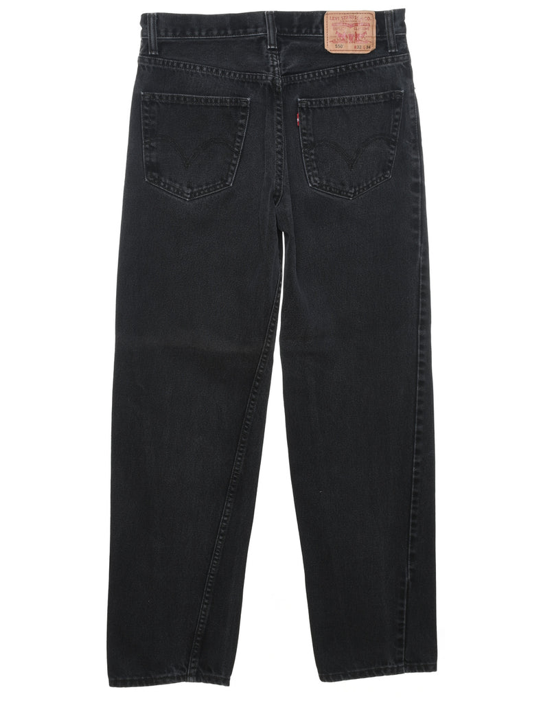 Levi's Black Straight-Fit 550 Jeans - W32 L34