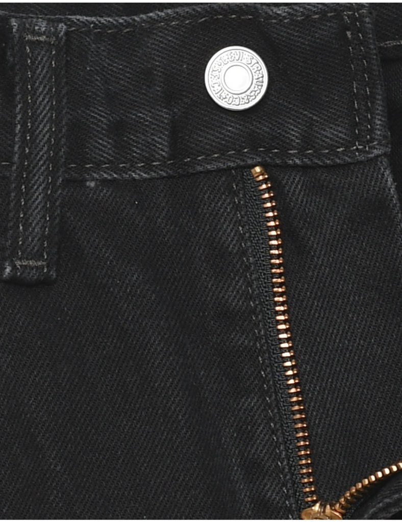 Levis 550 Black Straight-Fit Jeans - W31 L36