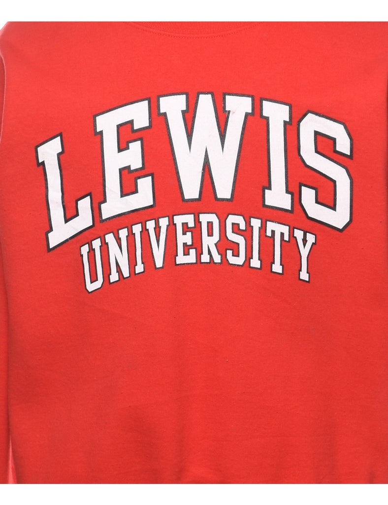 Lewis University Printed Sweatshirt - M