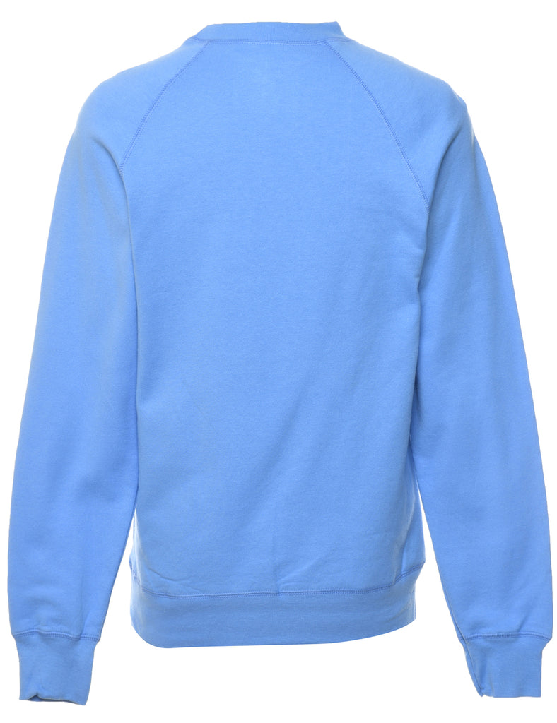 Light Blue Plain Sweatshirt - S