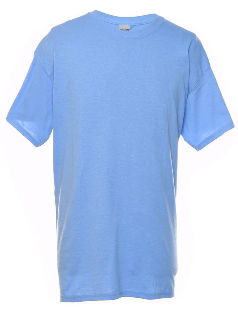 Light Blue Plain T-shirt - L