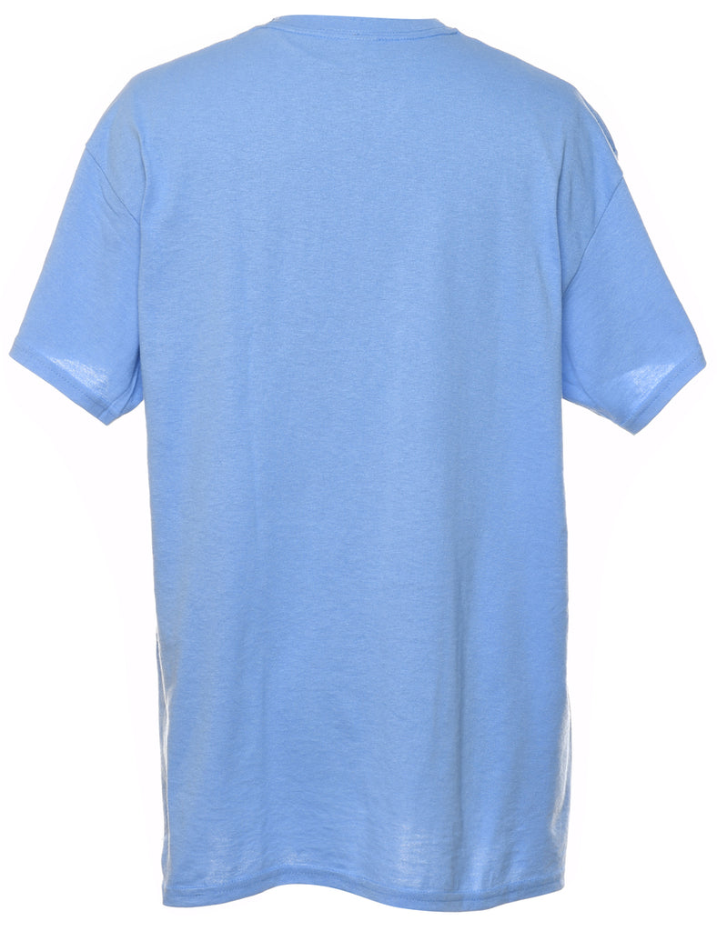 Light Blue Plain T-shirt - L
