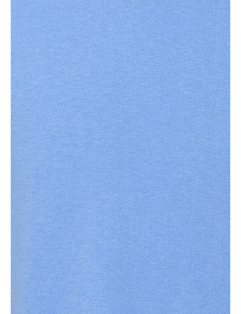Light Blue Plain T-shirt - L