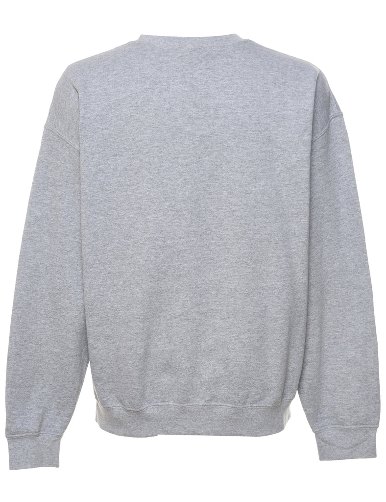 Light Grey Plain Sweatshirt - L