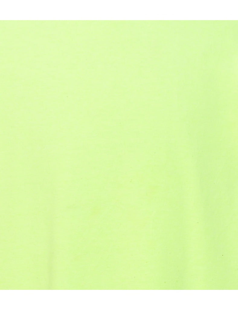 Lime Green Plain Sweatshirt - L