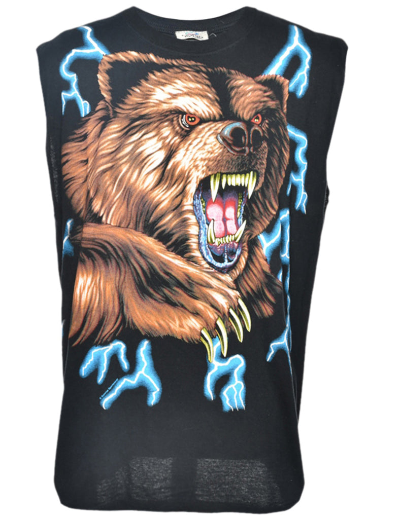 Liquid Blue Grizzly Bear Thunder Vest - XL