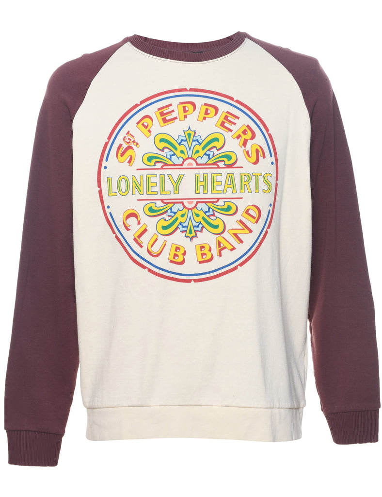 Lonely Hearts Club Multi-Colour Printed Sweatshirt - L