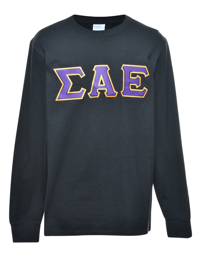 Long Sleeve Printed T-shirt - M