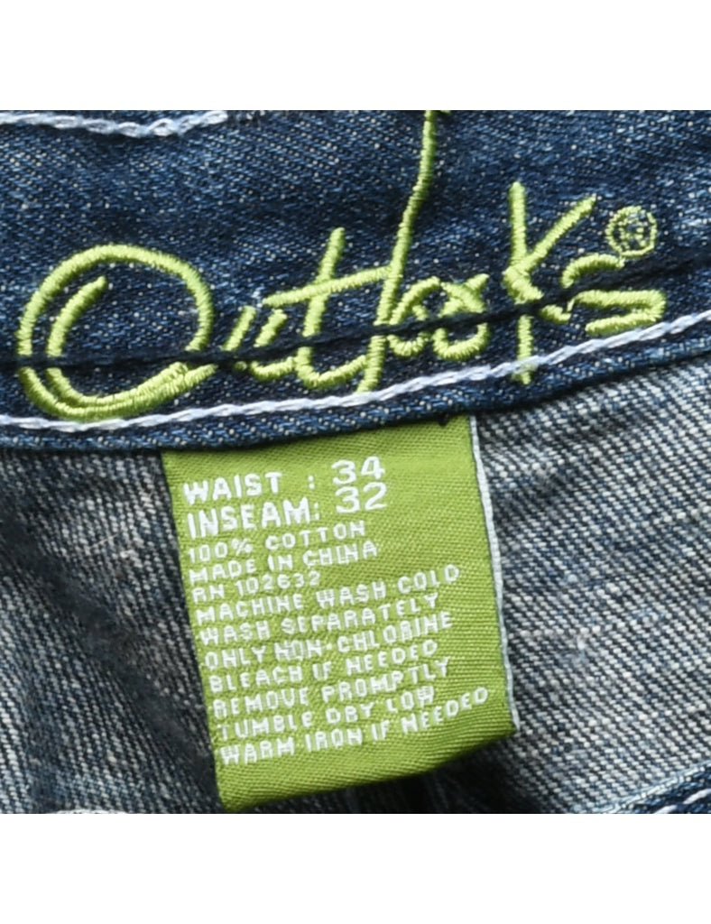 Low Rise Straight Fit Jeans - W34 L32