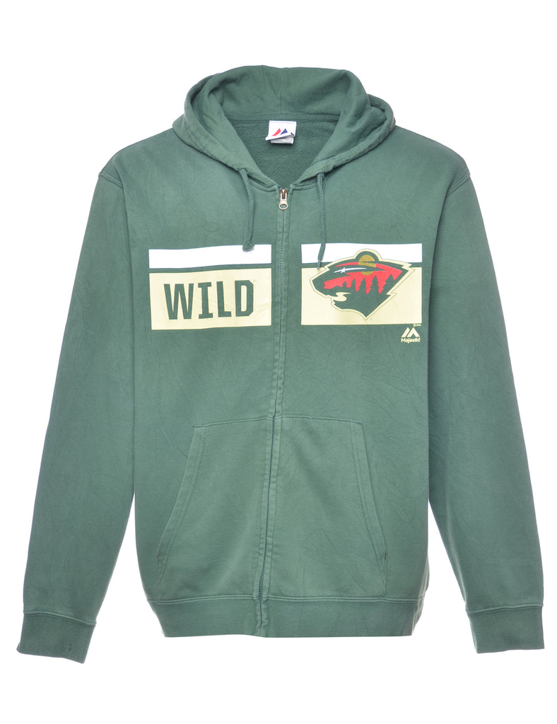 Majestic Wild Printed Hoodie - M