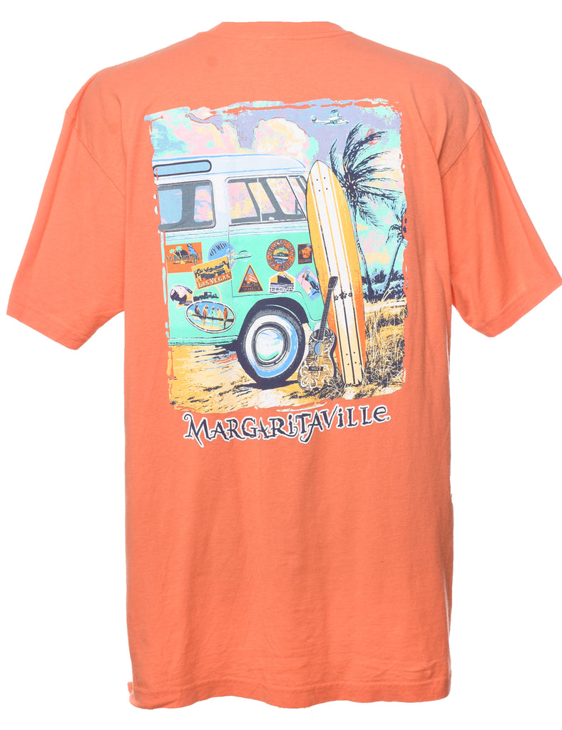 Margaritaville Coral Printed T-shirt - XL
