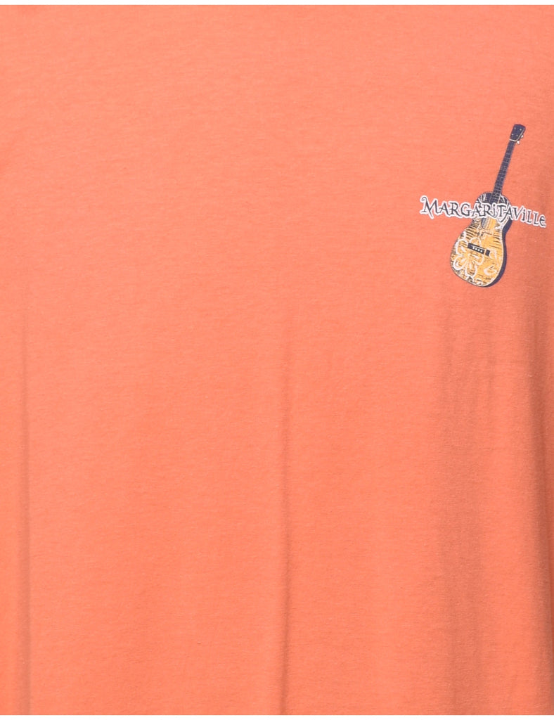 Margaritaville Coral Printed T-shirt - XL