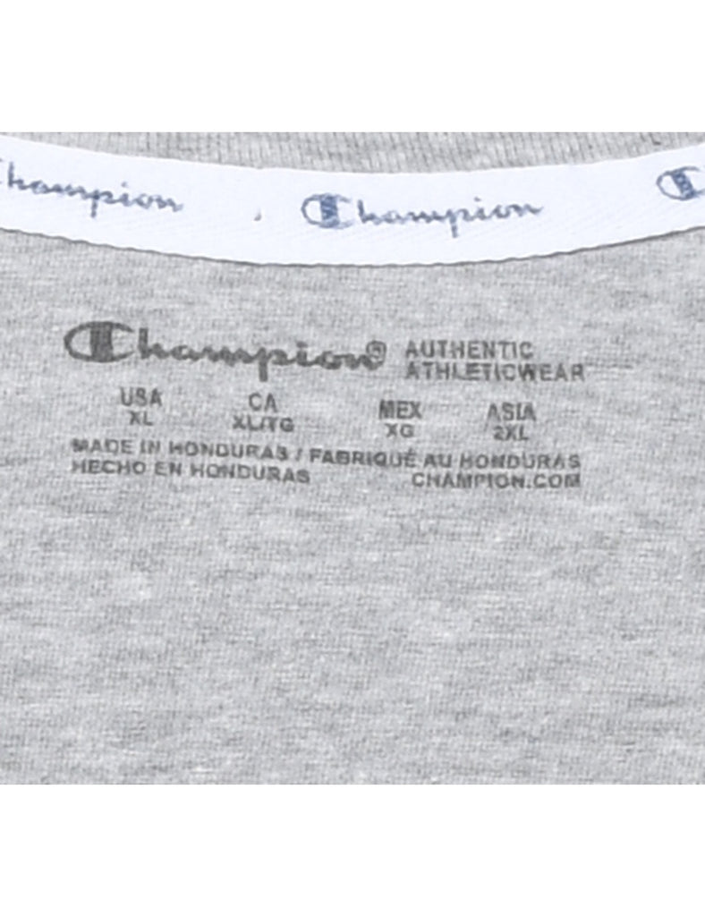 Marl Grey & Blue Champion T-shirt - XL