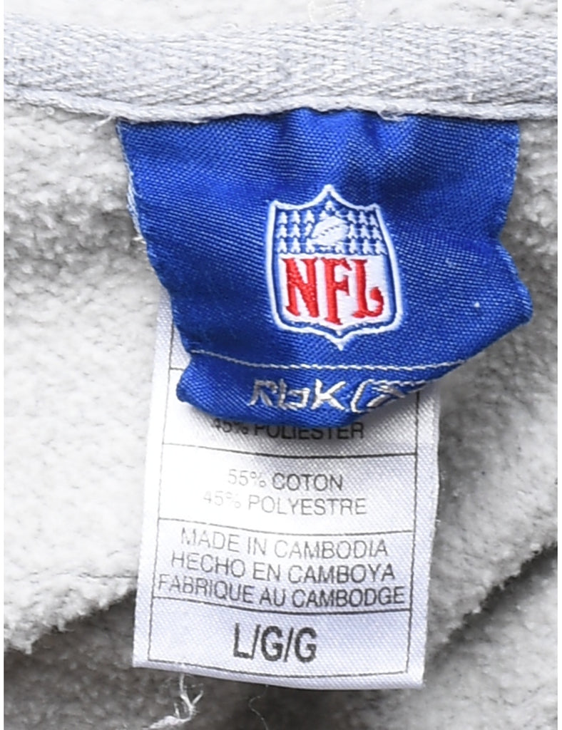 Marl Grey Pittsburgh Steelers Hooded Sports Sweatshirt - L