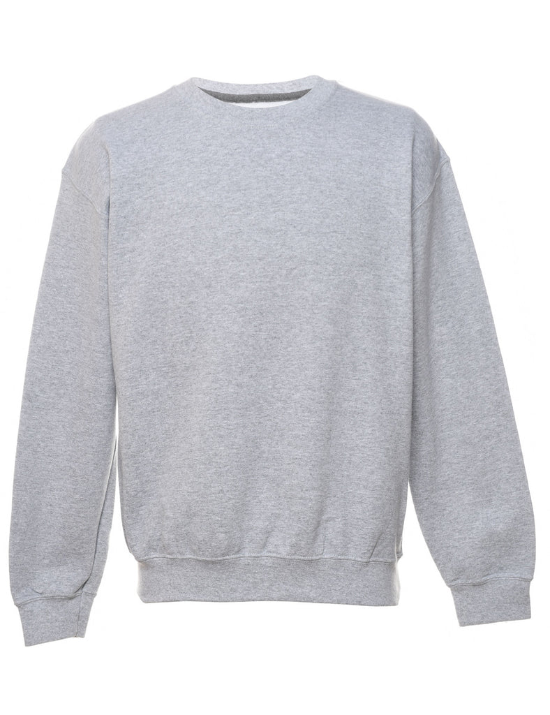 Marl Grey Plain Sweatshirt - M