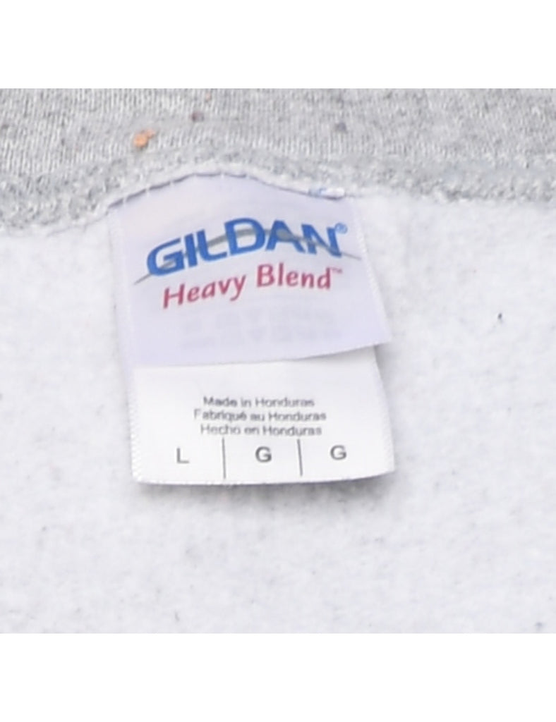 Marl Grey Plain Sweatshirt - L