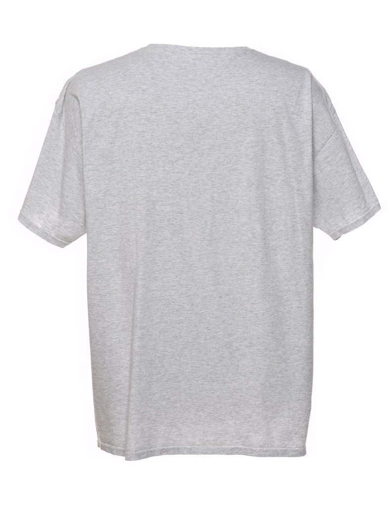 Marl Grey Plain T-shirt - L