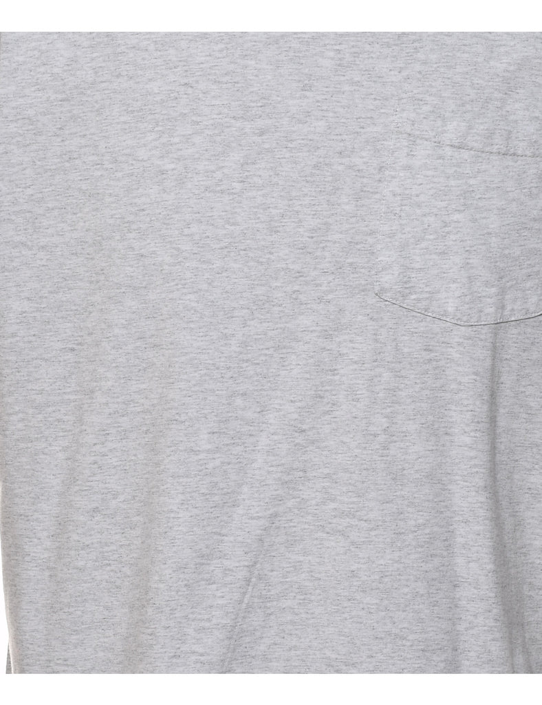 Marl Grey Plain T-shirt - L