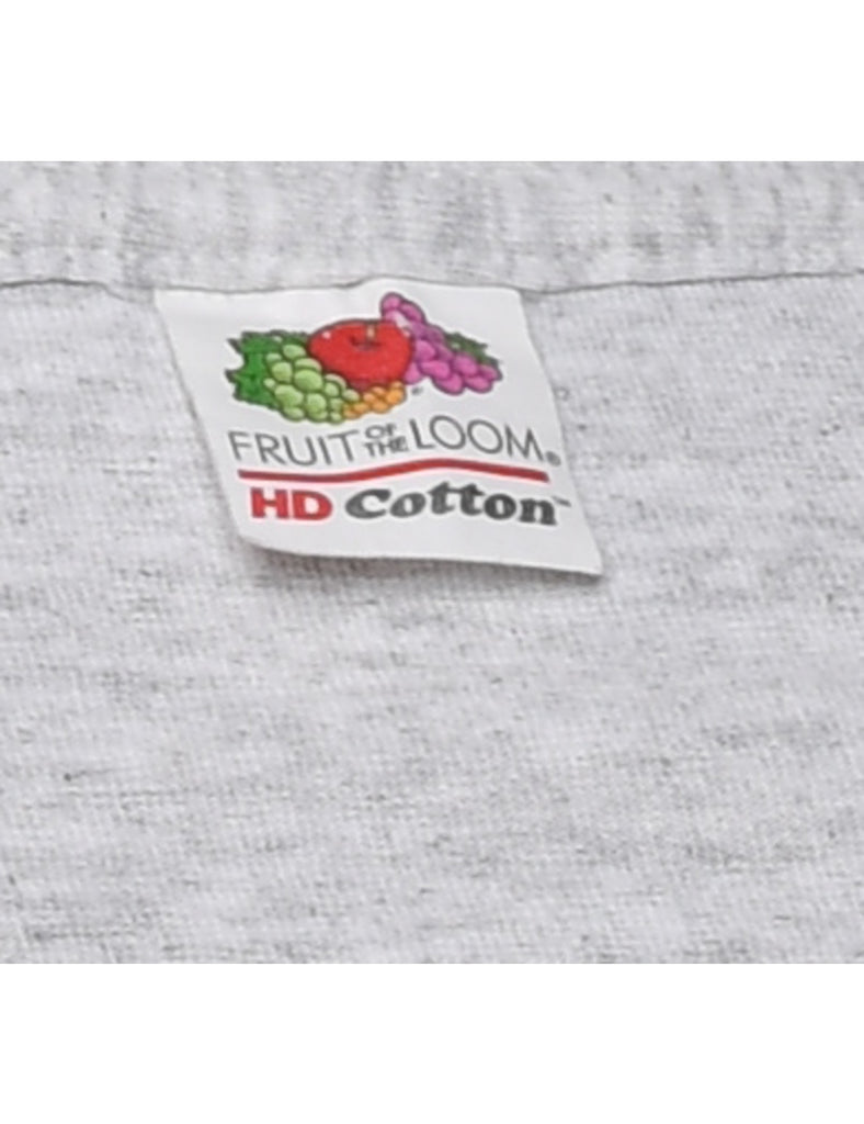 Marl Grey Plain T-shirt - L