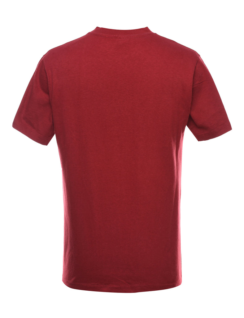 Maroon Arizona State Printed T-shirt - M