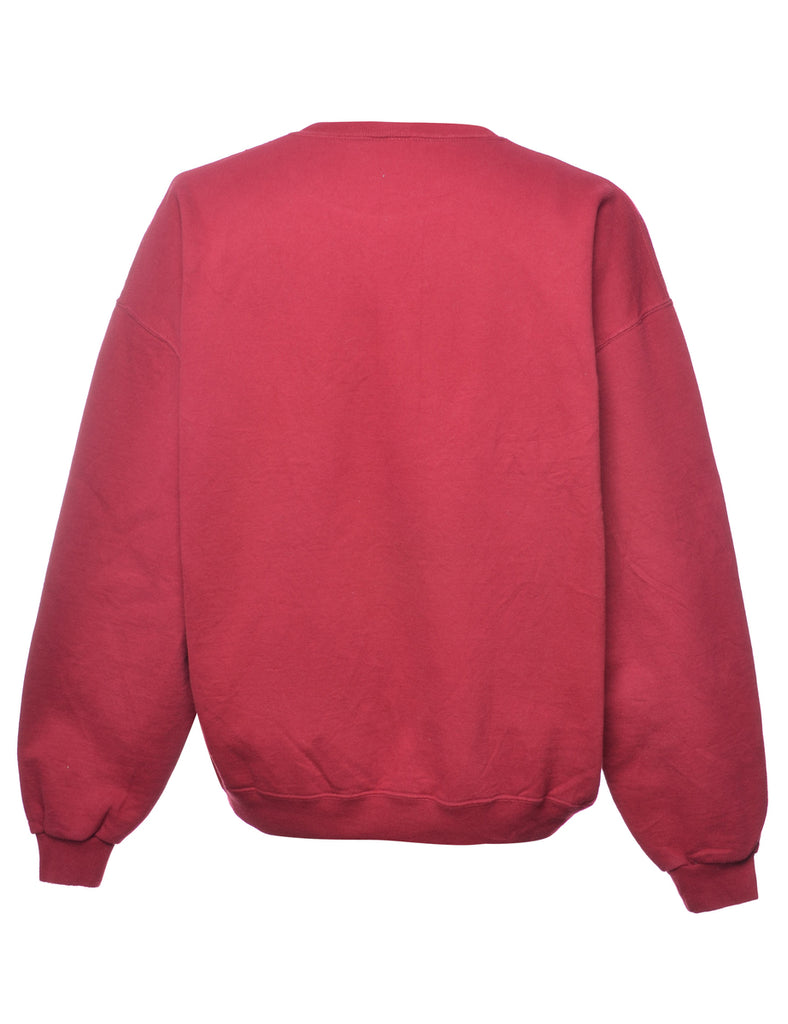 Maroon Indiana Printed Sweatshirt - S