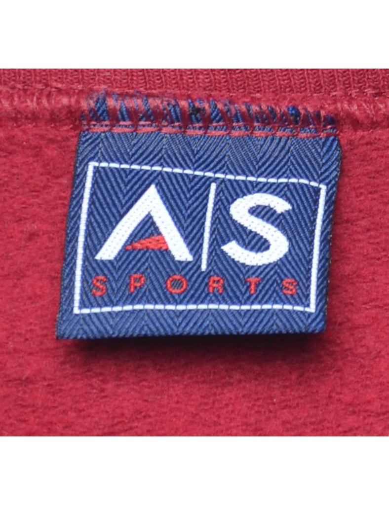 Maroon Indiana Printed Sweatshirt - S