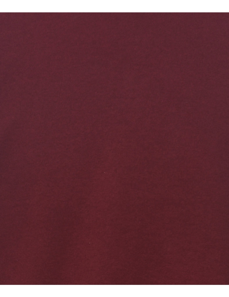 Maroon Plain Sweatshirt - L