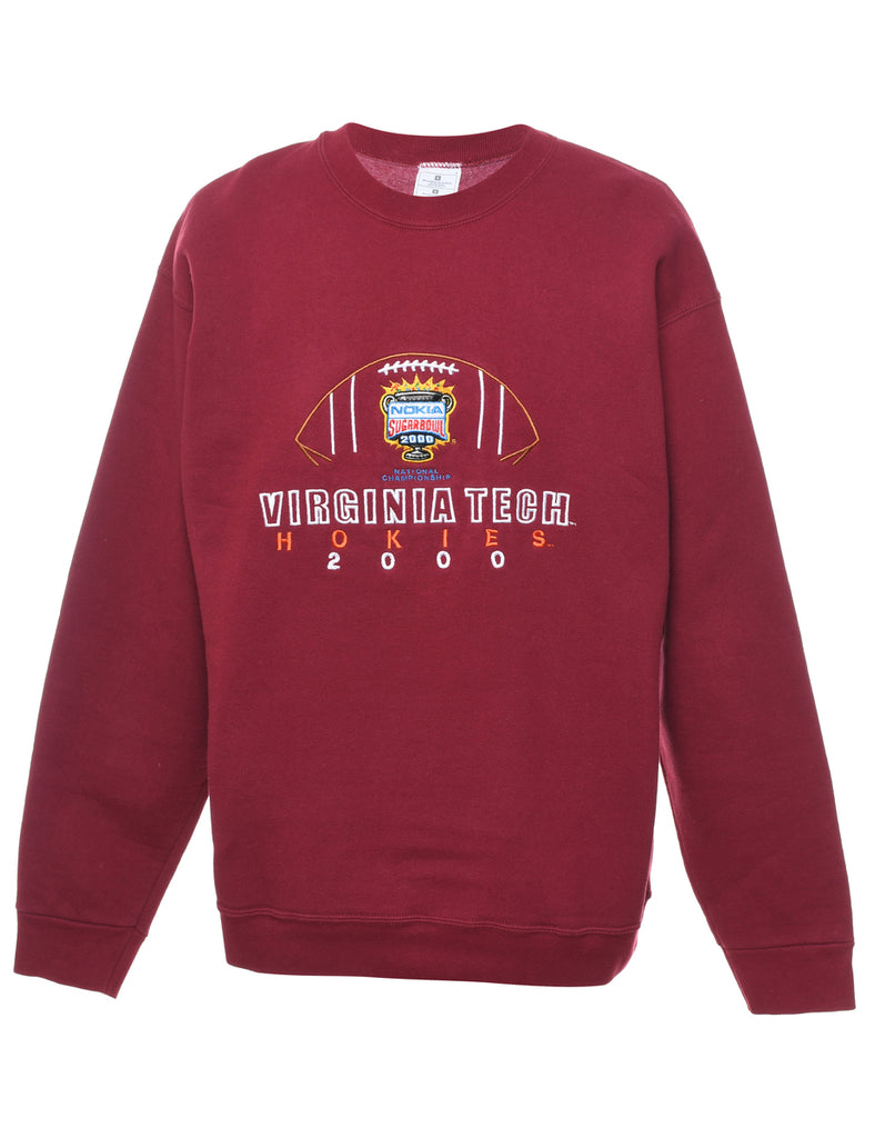 Maroon Virginia Tech Hokies 2000 Sports Sweatshirt - L