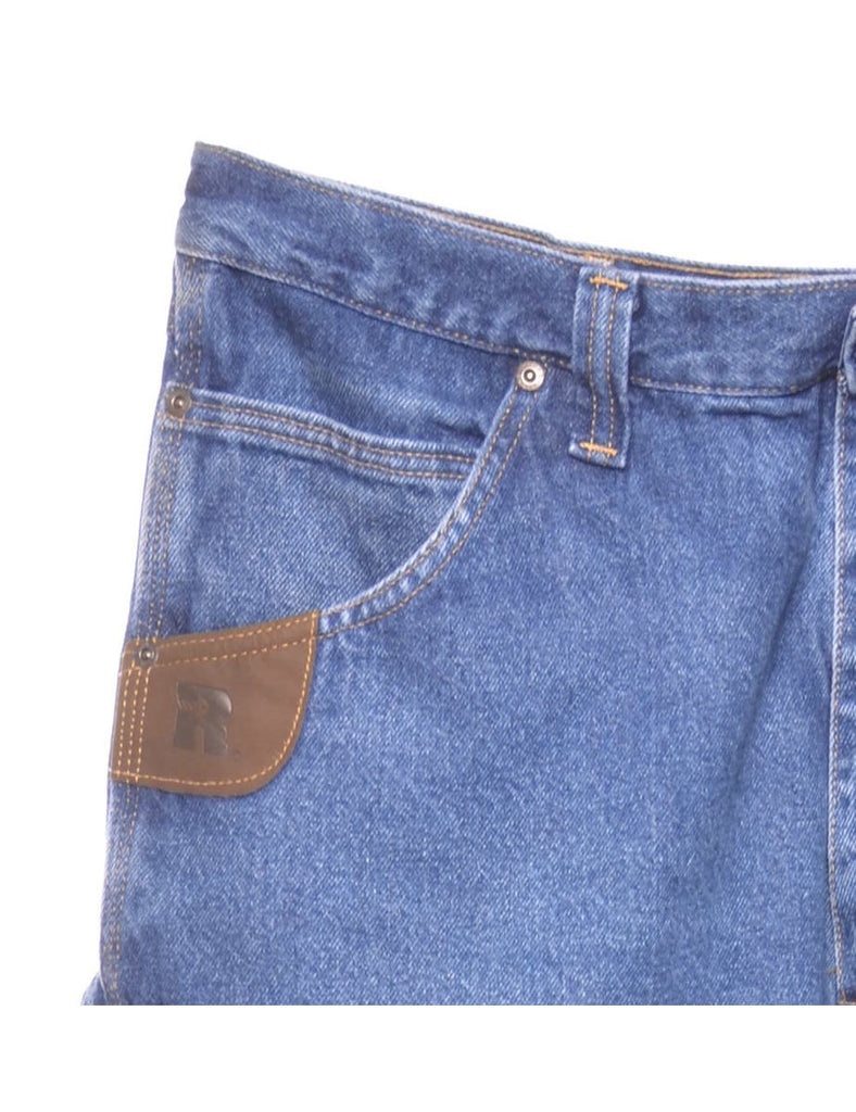 Medium Wash Wrangler Straight Leg Jeans - W36 L33