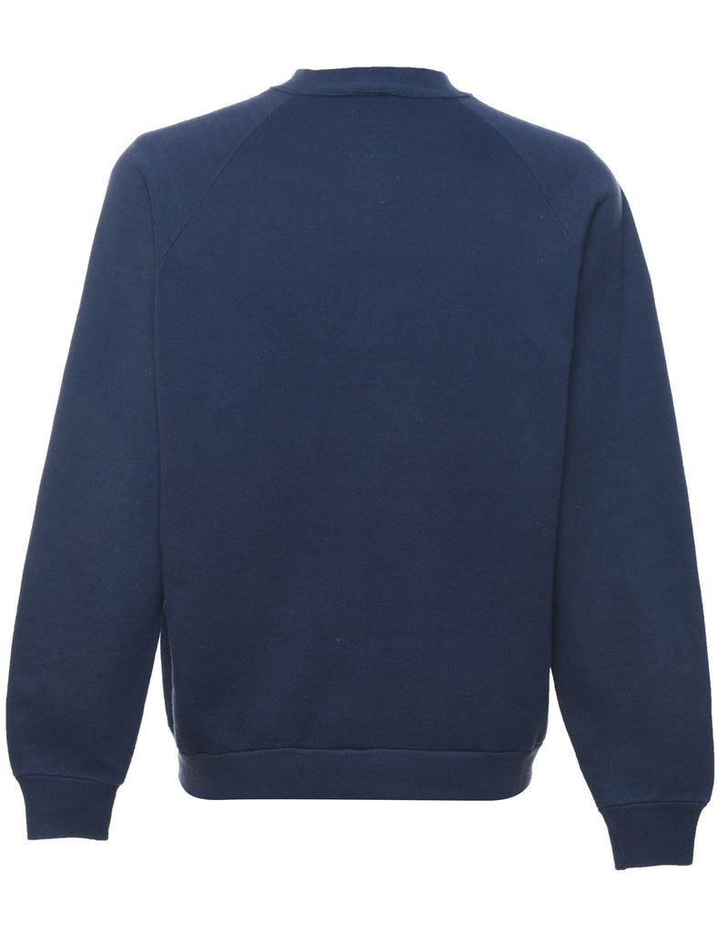 Michigan Printed Navy & Yellow Sweatshirt - L