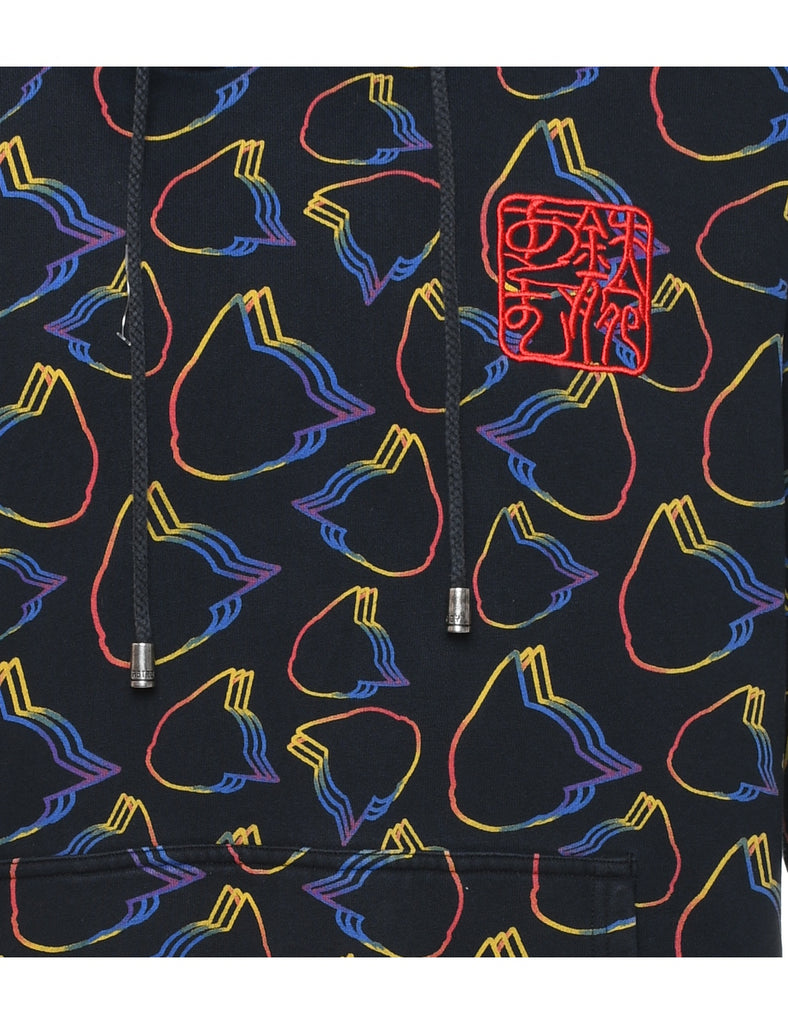 Multi-Colour Astro Boy Printed Zip-Front Hoodie  - XL