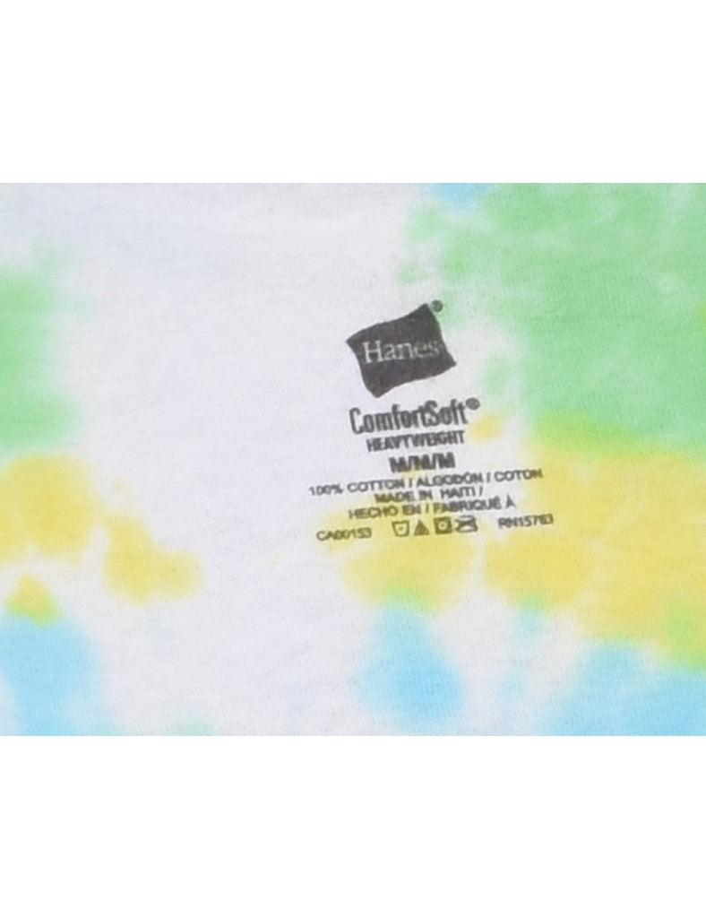 Multi-colour Design Tie Dye T-shirt - M